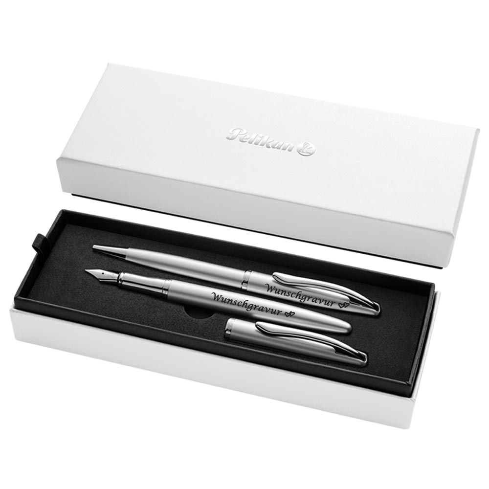 Pelikan Füller & Kugelschreiber Jazz® Noble Elegance im Set Silber – (einfarbig) (Ansicht 3)